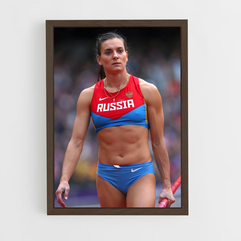 Poster Championne en Bleu – affiche Athlétisme (vue 5)